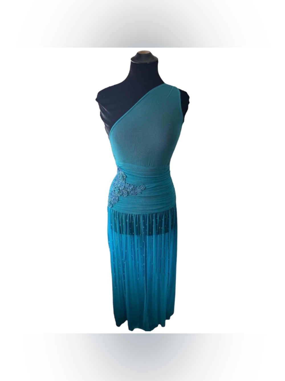 Y2K Fairy Micro Mesh Beaded Tunic Top
